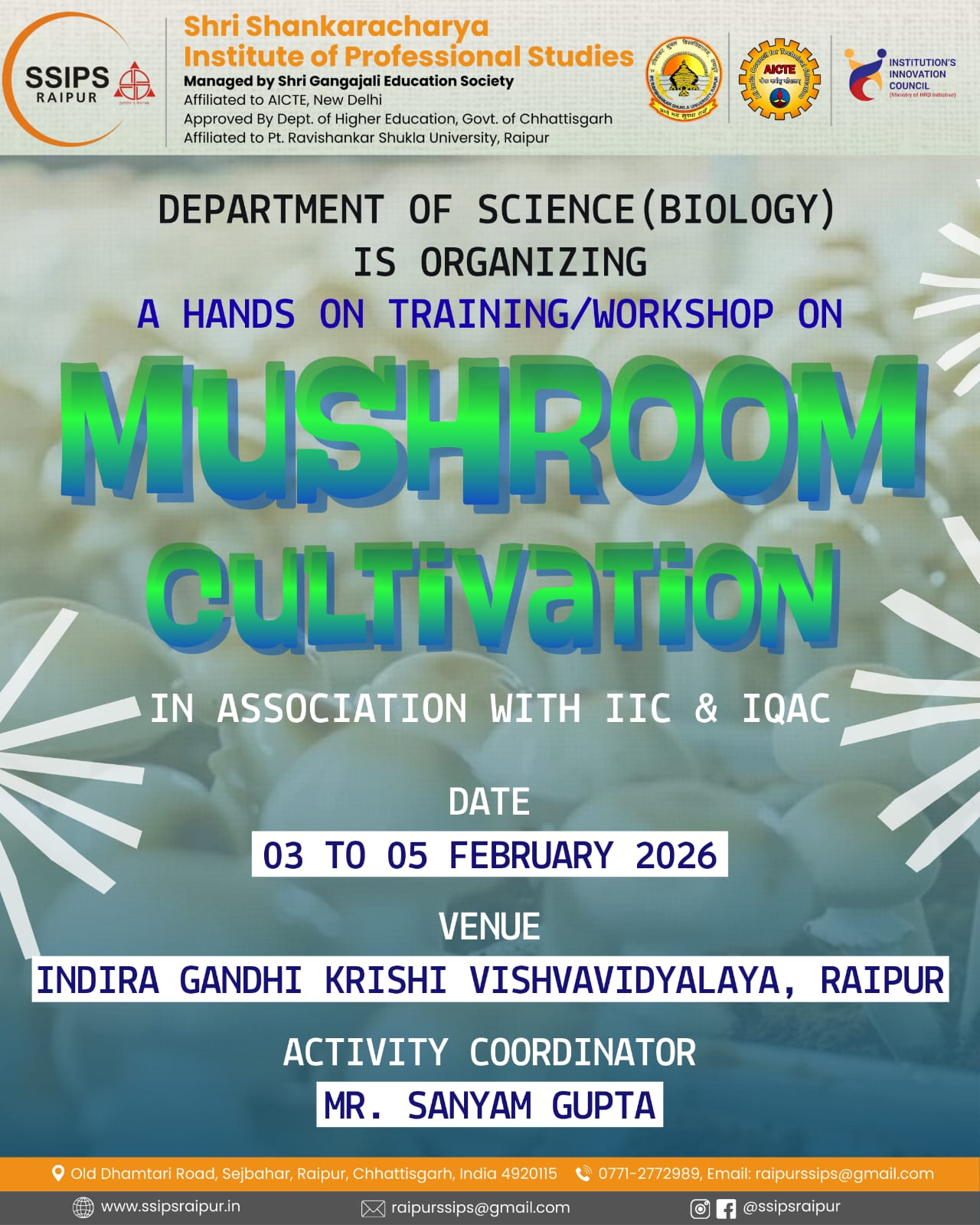 Events Gallery SSIPS Raipur