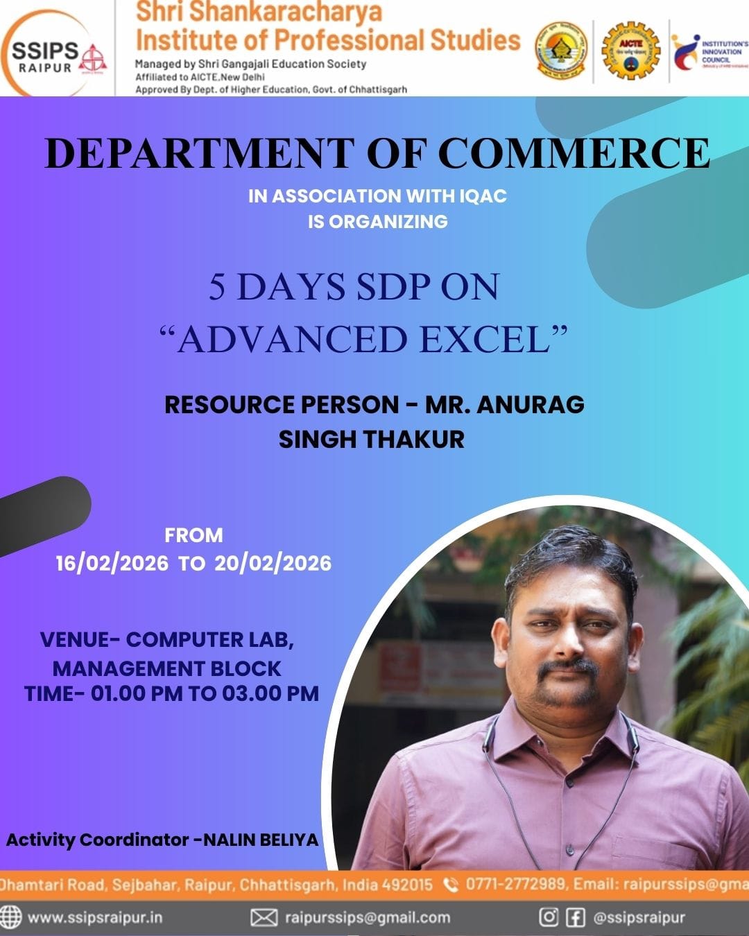 Events Gallery SSIPS Raipur