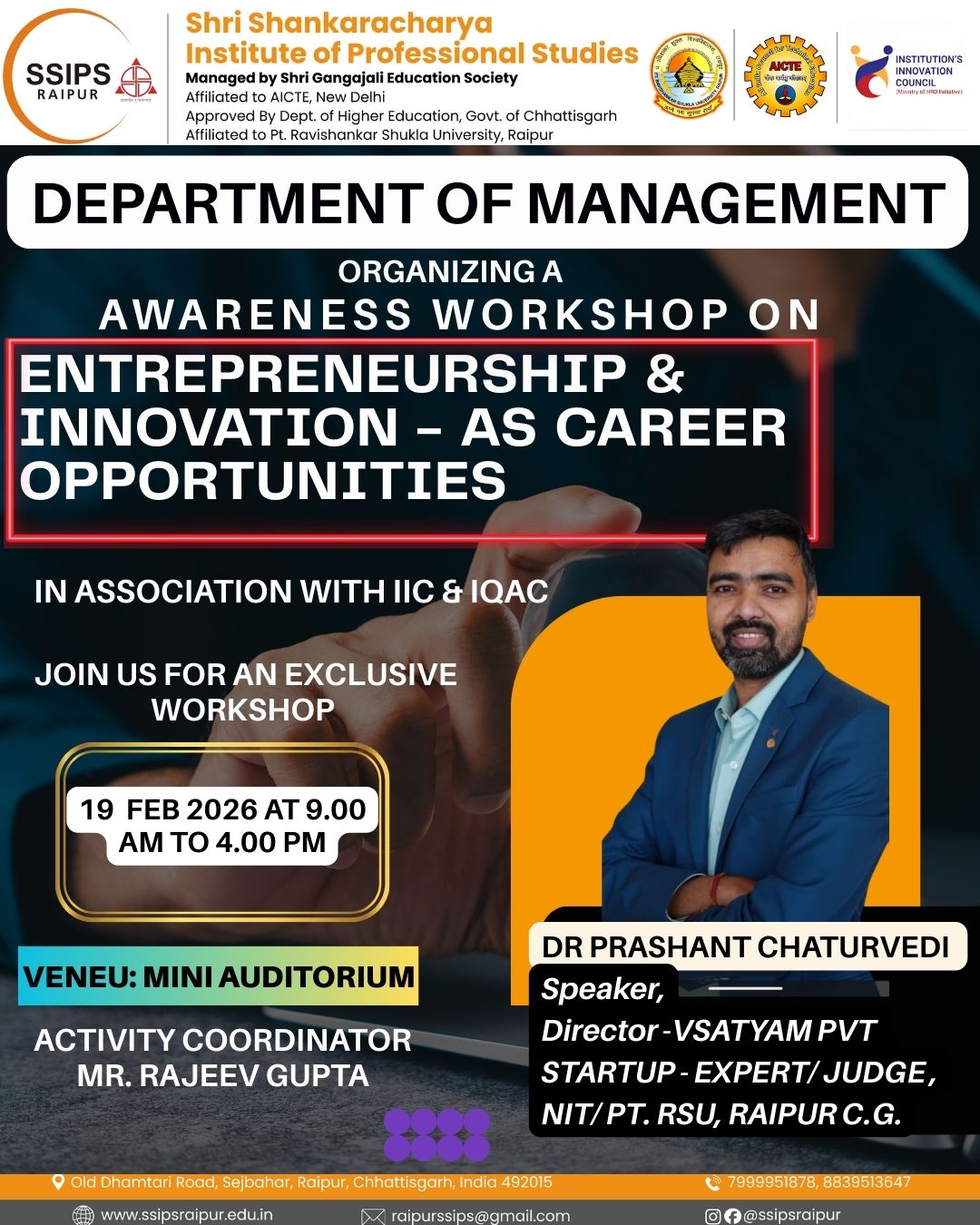 Events Gallery SSIPS Raipur