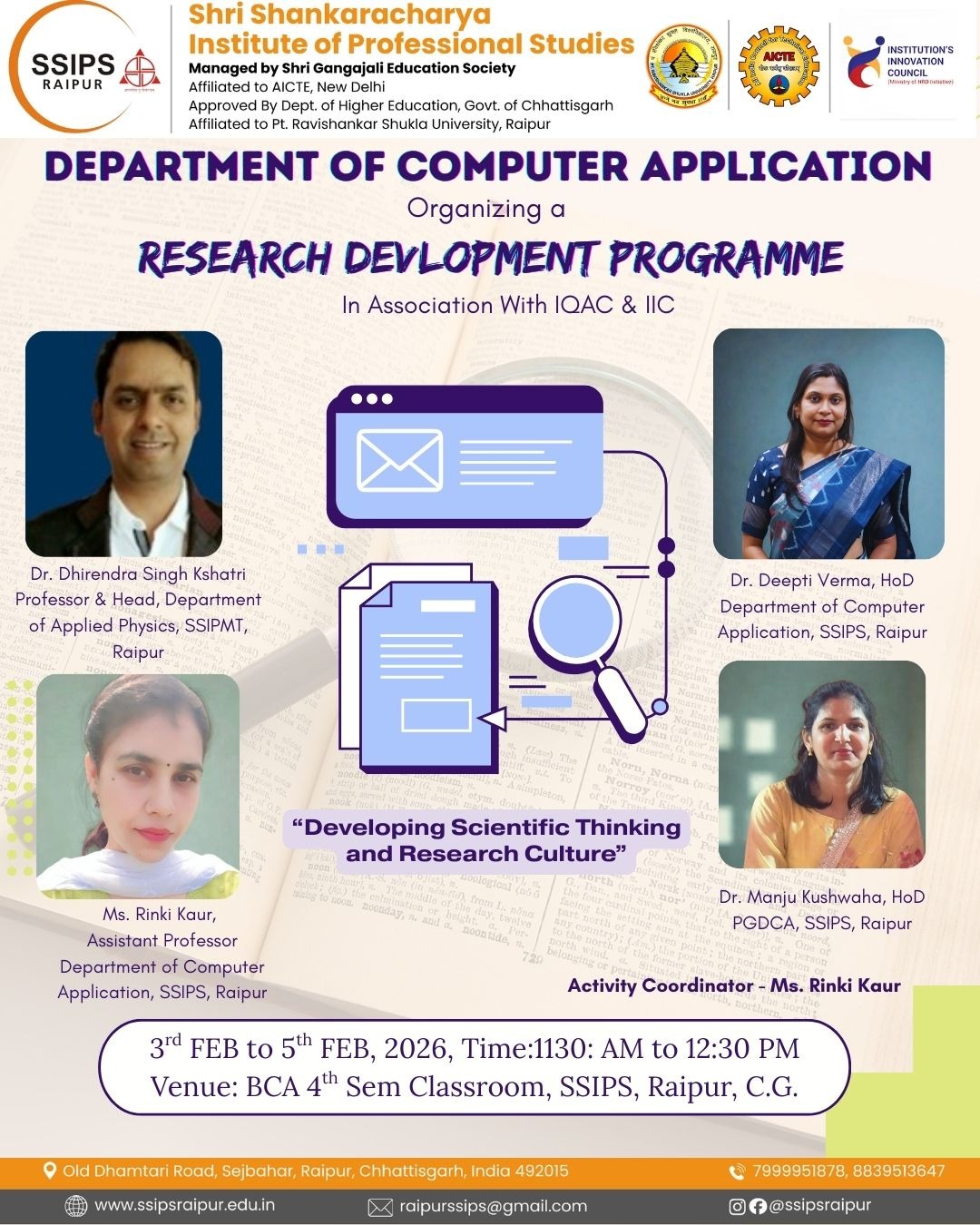 Events Gallery SSIPS Raipur