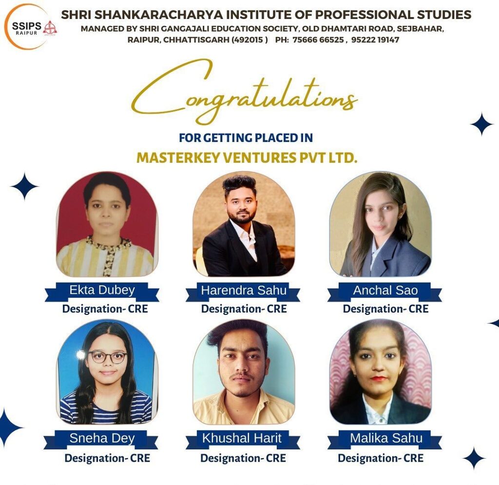 Placement at SSIPS, Raipur